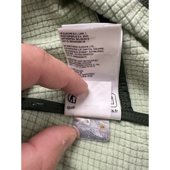 Womens Jacket The North Face Green Full Zip Outdoor, Size L - Picture 6 of 9